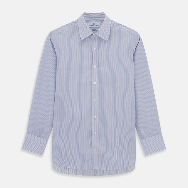 Light Blue Track Stripe Mayfair Shirt