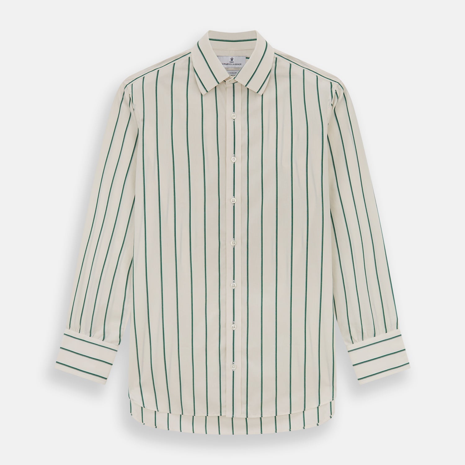 Green Track Stripe Mayfair Shirt