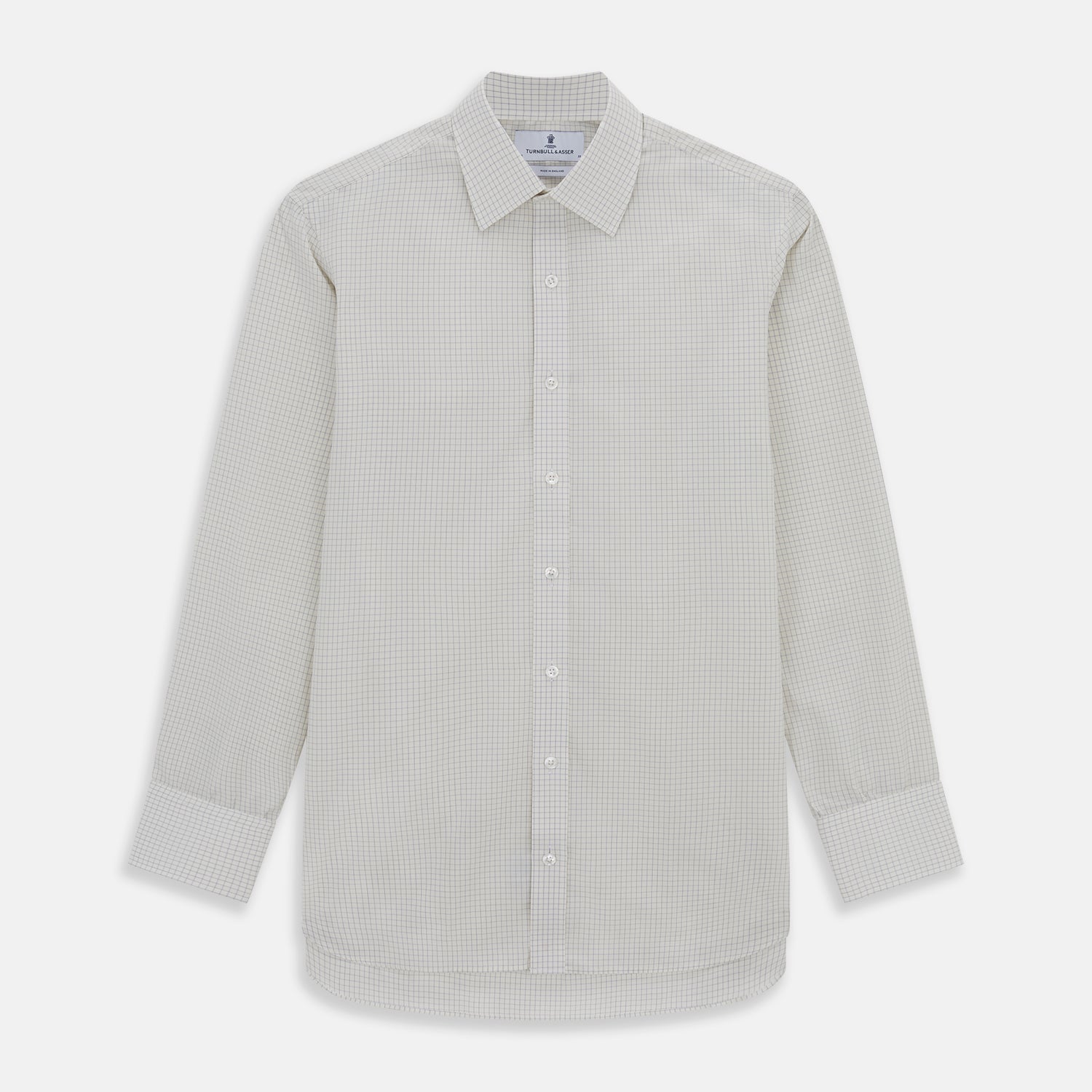Pale Blue Graph Check Mayfair Shirt
