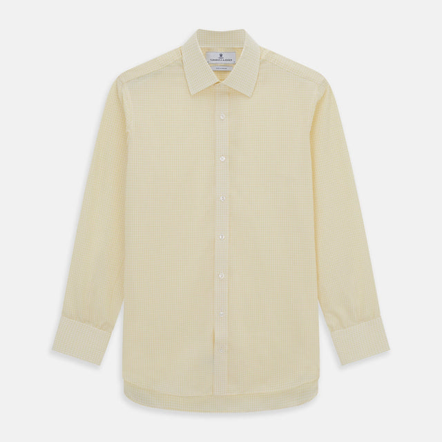 Yellow Graph Check Mayfair Shirt