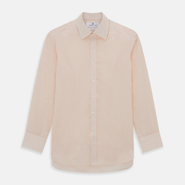 Orange Pinstripe Mayfair Shirt
