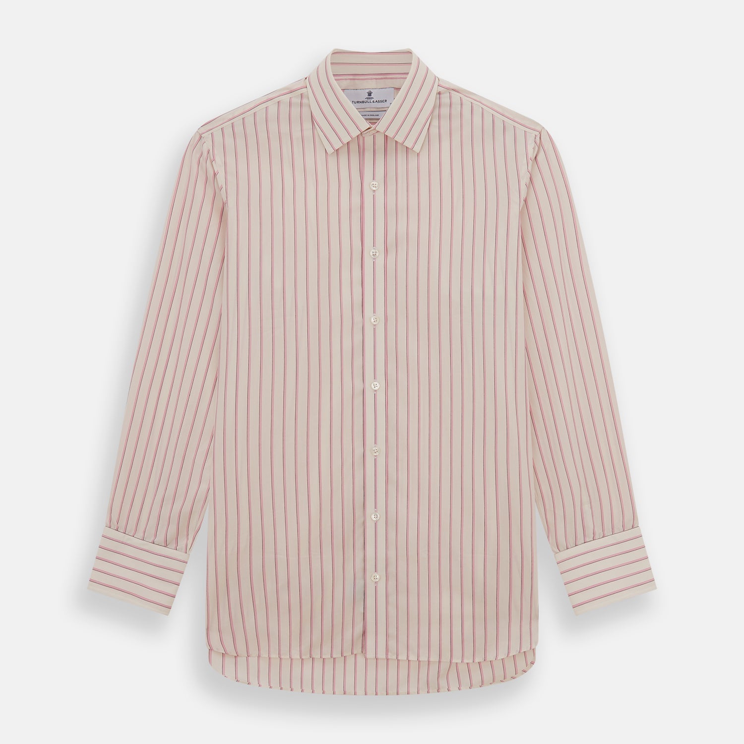 Pink Fine Track Stripe Mayfair Shirt