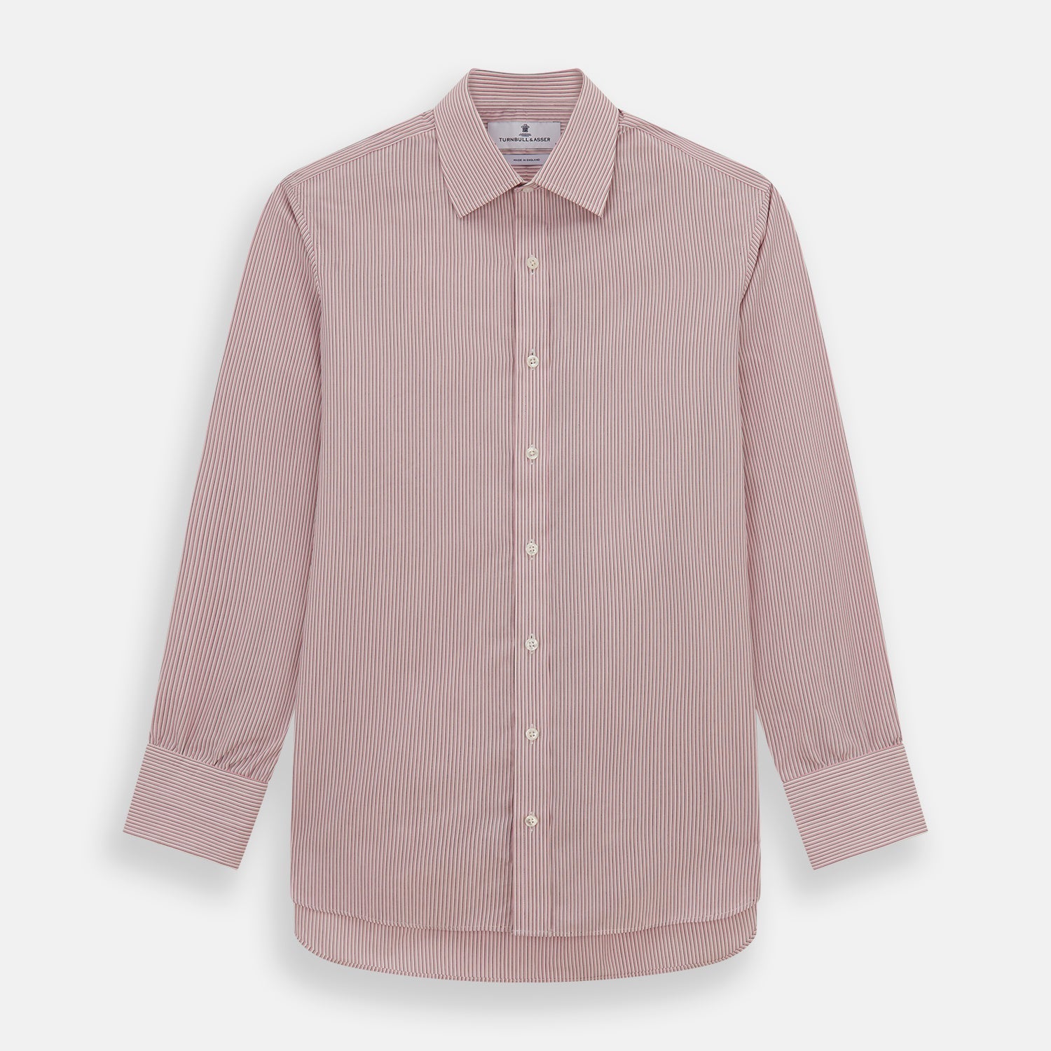 Pink Fine Shadow Stripe Mayfair Shirt