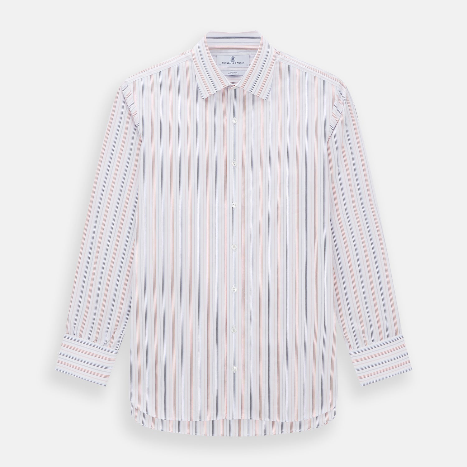 Orange and Blue Multi Stripe Mayfair Shirt
