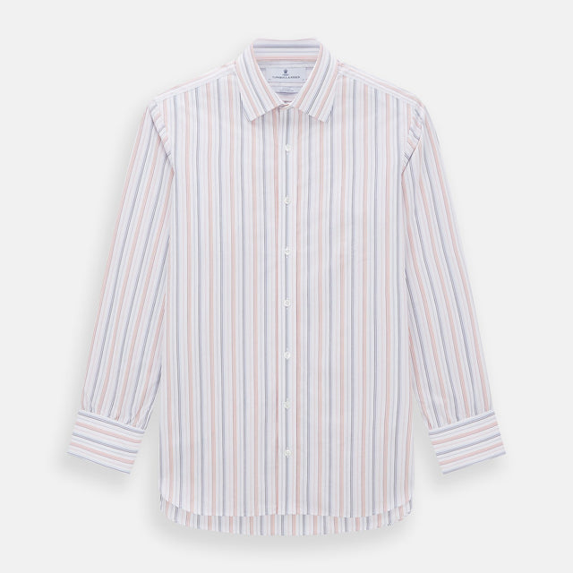 Orange and Blue Multi Stripe Mayfair Shirt