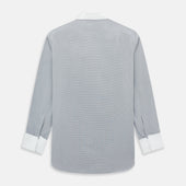 Micro Tattersall Check Shirt With Contrast T A Collar And Cuffs