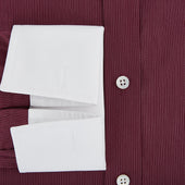 Pinstripe Shirt With Contrast Collar Cuffs