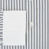 And White Fancy Stripe Shirt With Contrast Collar Cuffs