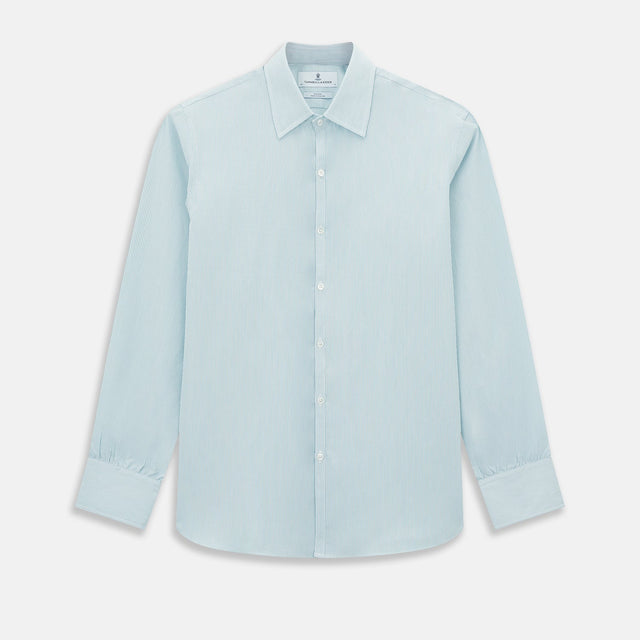 Turquoise Ripple Double Pinstripe Westminster Shirt