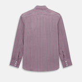 Cerise Red Track Stripe Westminster Shirt