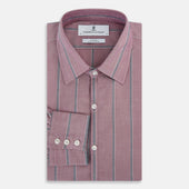 Cerise Red Track Stripe Westminster Shirt
