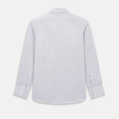 Grey Micro Tattersall Check Windsor Shirt