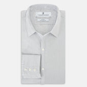 Grey Micro Tattersall Check Windsor Shirt