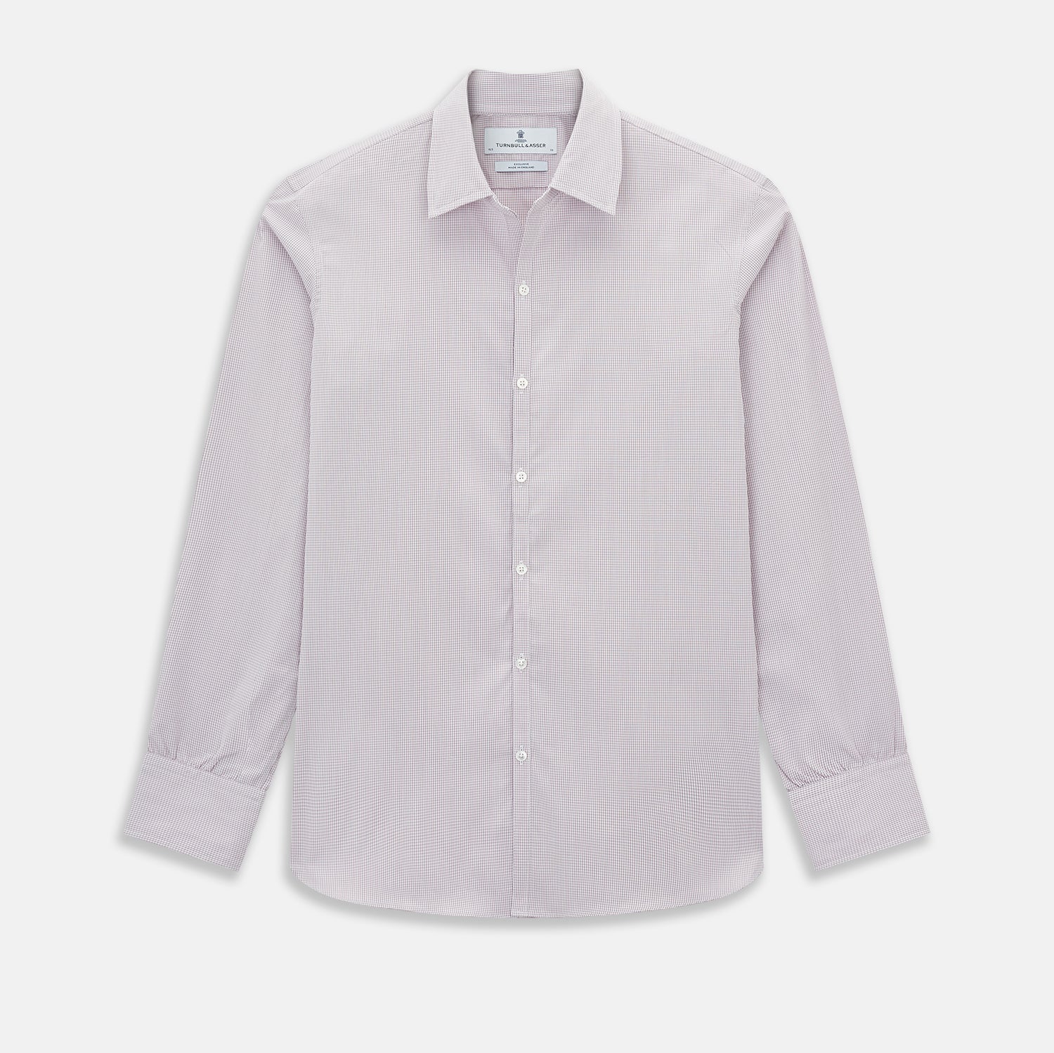 Lilac Shadow Check Windsor Shirt