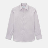 Lilac Shadow Check Windsor Shirt