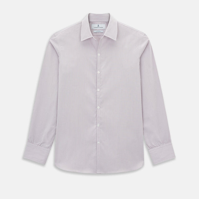 Lilac Shadow Check Windsor Shirt