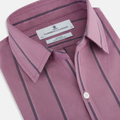 Antique Pink Track Stripe Windsor Shirt