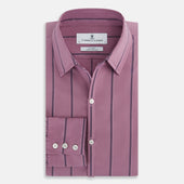 Antique Pink Track Stripe Windsor Shirt