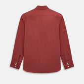 Dark Red Pinstripe Windsor Shirt