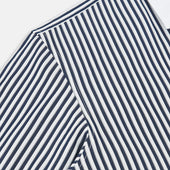 And White Double Stripe Windsor Shirt With Contrast Collar Cuffs