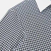 And White Gingham Check Westminster Shirt With Contrast Collar Cuffs