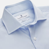 Tailored Fit Light Cotton Shirt With Kent Collar And 3 Button Cuffs