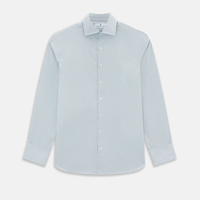 Steel Grey Ripple Double Pinstripe Belgravia Shirt