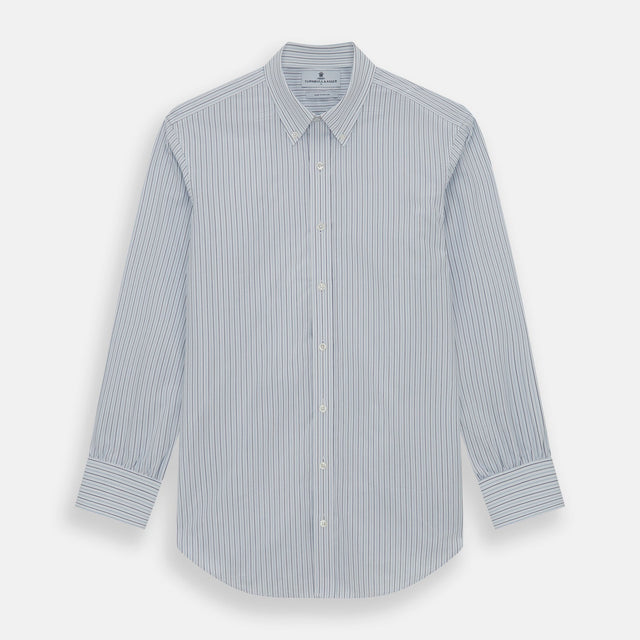 Blue Double Pinstripe Richmond Shirt
