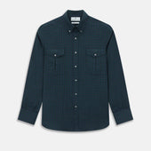 Modern Black Watch Tartan Richmond Shirt