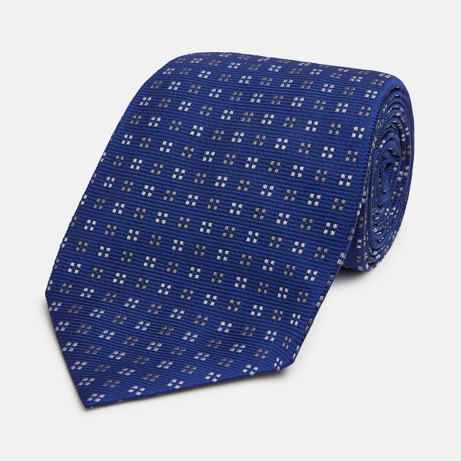And Brown Multi Dot Silk Tie