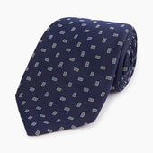 Micro Rectangle Silk Tie