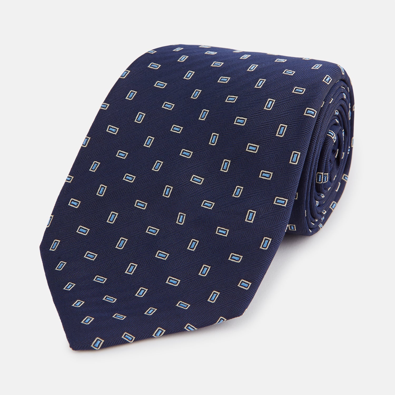 Micro Rectangle Silk Tie