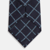 Diagonal Check Silk Blend Tie