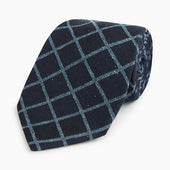 Diagonal Check Silk Blend Tie