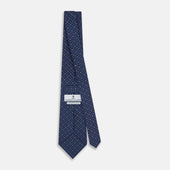 Azzurro Geometric Pin Dot Printed Silk Tie