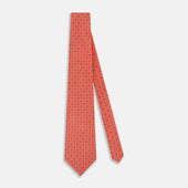 Geometric Pin Dot Printed Silk Tie