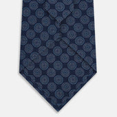 Dotted Roundel Printed Silk Tie