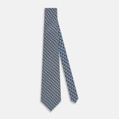 Pale Hatched Rectangle Neats Silk Tie