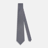 Lilac Hatched Rectangle Neats Silk Tie