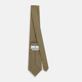 Geometric Lattice Damier Printed Silk Tie