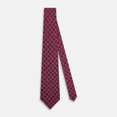 Floral Jigsaw Printed Silk Tie