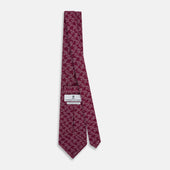 Floral Jigsaw Printed Silk Tie
