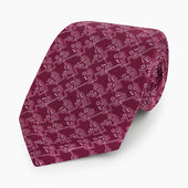 Floral Jigsaw Printed Silk Tie