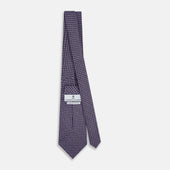 Lilac Geometric Pinwheel Printed Silk Tie
