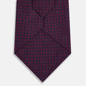 Geometric Pinwheel Printed Silk Tie