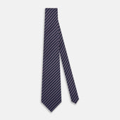 Lilac Beaded Ticking Stripe Printed Silk Tie