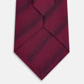 Dotted Stripe Printed Silk Tie