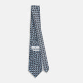 Light Hatched Mosaic Printed Silk Tie