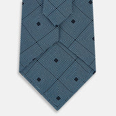 And Concentric Diamond Printed Silk Tie
