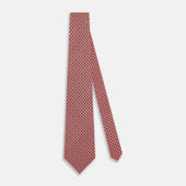 Tulip Red And Blue Rosette Medallion Printed Slik Tie